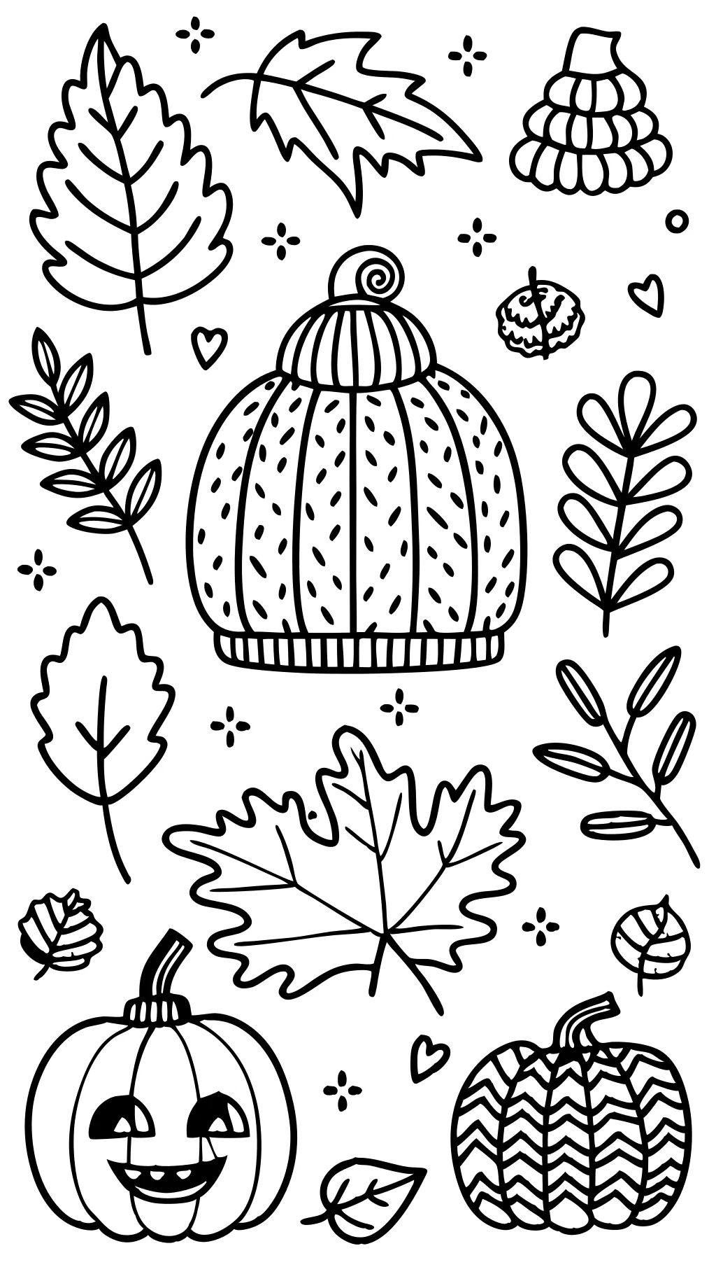 adult coloring pages fall